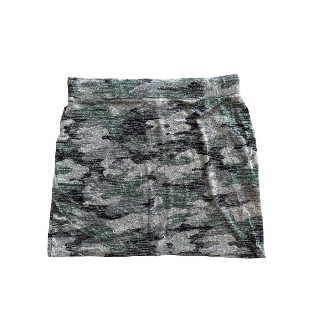 Market & Spruce‎ Amia Knit Skirt Olive Camo XL Stitch Fix New With Tags - Picture 2 of 3